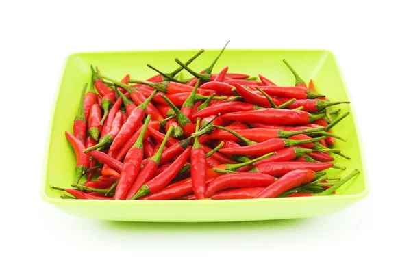 Hot peppers izolovaných na bílém pozadí — Stock fotografie