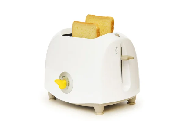 Beyaz arka plan üzerinde izole ekmek tost — Stok fotoğraf