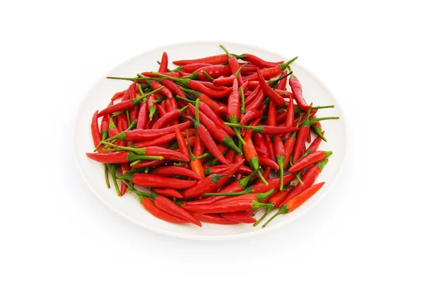 Varm paprika isolerat på den vita bakgrunden — Stockfoto
