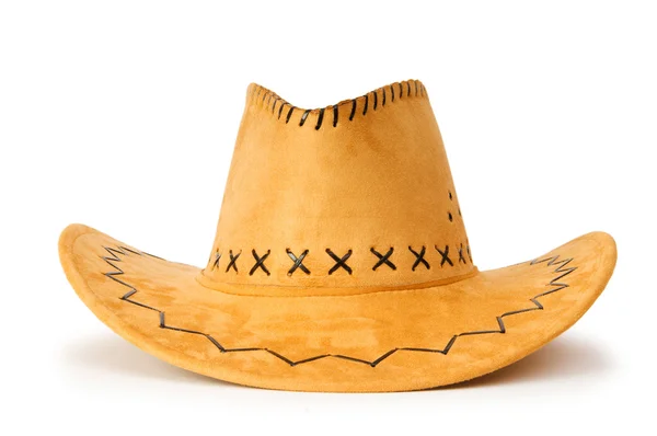 Cowboy cappello isolato sullo sfondo bianco — Foto Stock