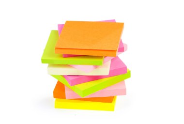 Reminder notes isolated on the white background clipart