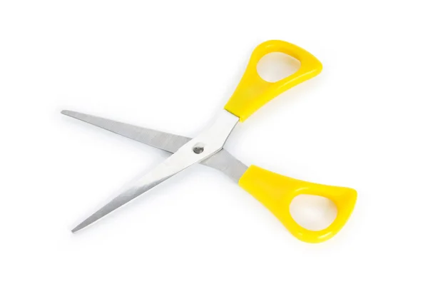 Pair of scissors isolated on the white background — Stock Photo, Image