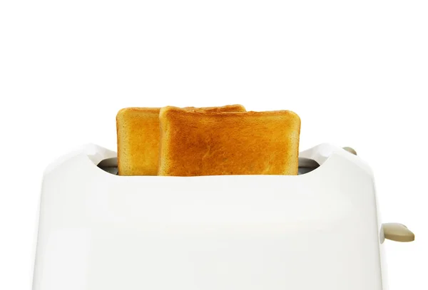 Τοστιέρα ψωμί που απομονώνονται σε λευκό φόντο — Φωτογραφία Αρχείου
