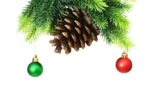 Karácsonyi dekoráció a fán — Stock Fotó