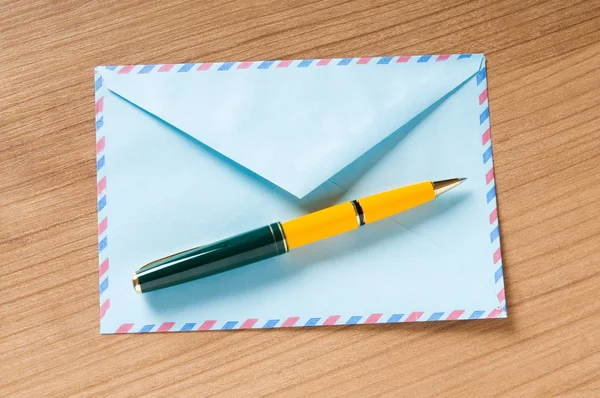 Mail concept with many envelopes on the table — Stock Photo, Image