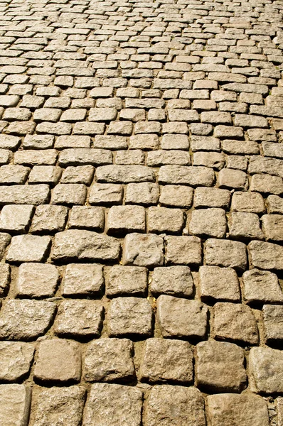 Стара дорога, вимощена камінцями — стокове фото