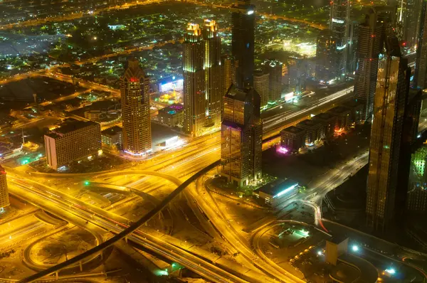 stock image Panorama of down town Dubai city - UAE