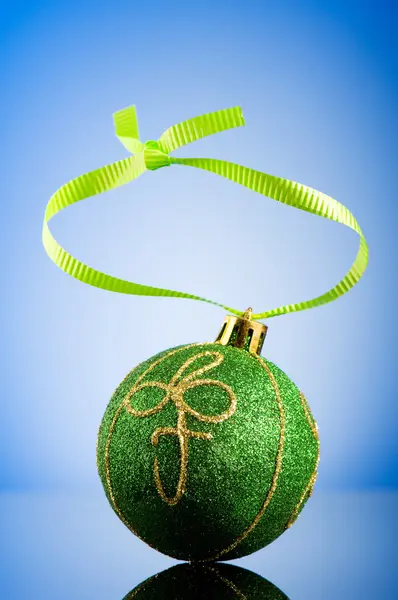 Christmas decoration on the reflective background - holiday conc — Stock Photo, Image