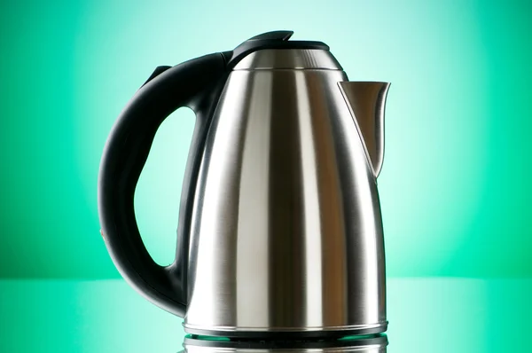 Shiny Kettle Colorful Gradient Background — Stock Photo, Image