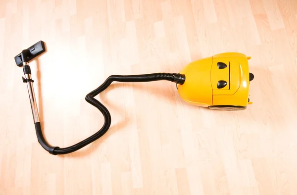 Vacuum Cleaner Polished Wooden Floor — Stock Photo, Image
