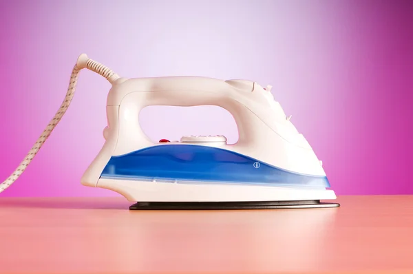 Modern Electric Iron Colorful Background — Stock Photo, Image