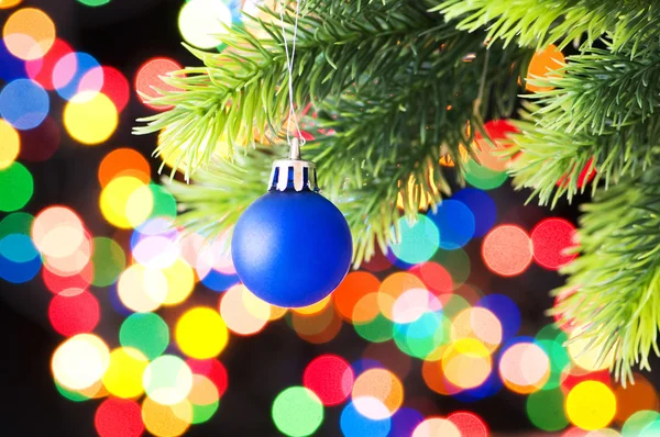 Weihnachtsdekoration Und Verschwommenes Licht Hintergrund — Stockfoto