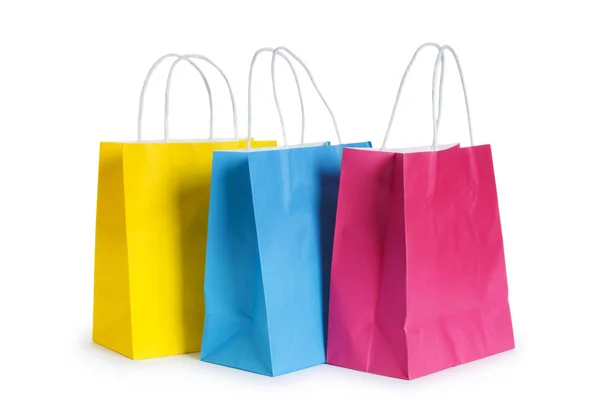 Shopping bags isolated on the white background Stock Image