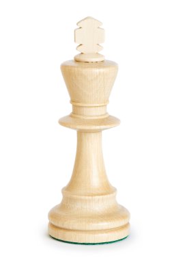 Beyaz arka plan üzerinde izole satranç şekil