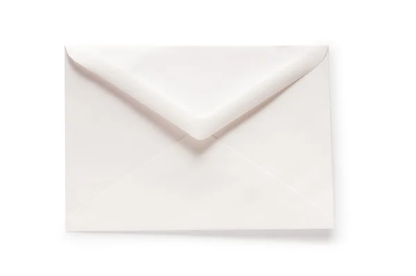 Conceito Correio Com Envelope Isolado Branco — Fotografia de Stock