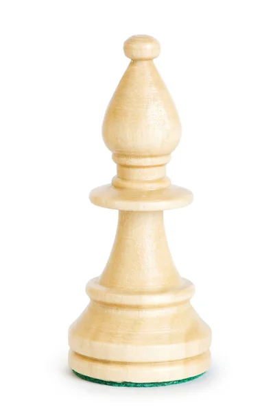 Figure d'échecs isolée sur le fond blanc — Photo