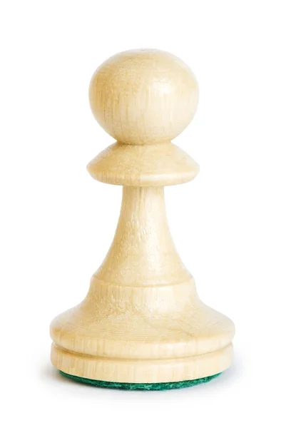 Шахова Фігура Ізольована Білому Тлі — стокове фото