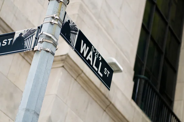 Πόλη Της Νέας Υόρκης Σεπ 2010 Wall Street Και Χρηματιστήριο — Φωτογραφία Αρχείου