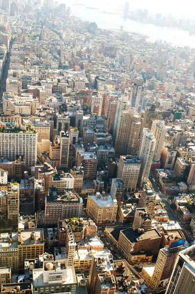 Panorama de Nueva York con rascacielos altos —  Fotos de Stock
