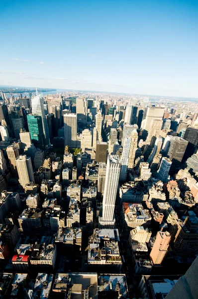 Панорама Нью-Йорку з високих хмарочосів — стокове фото
