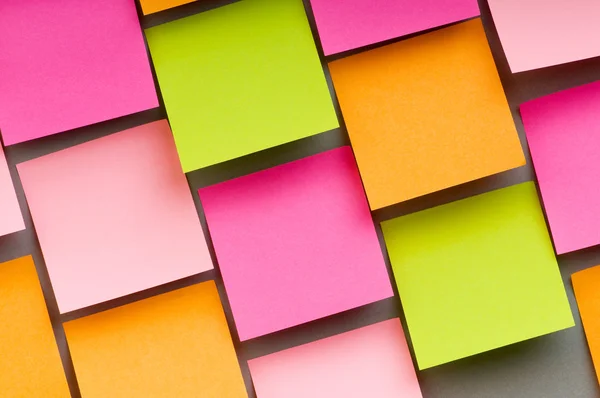 stock image Reminder notes on the bright colorful paper