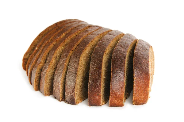 Нарізаний хліб ізольований на білому тлі — стокове фото