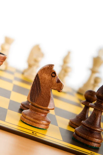 Set Figuri Șah Tabla Joc — Fotografie, imagine de stoc