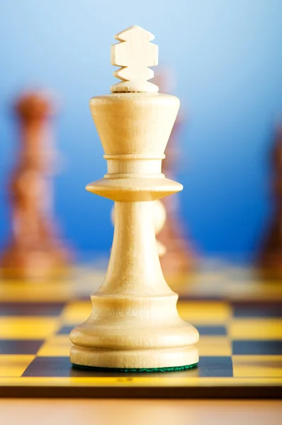 Набір Шахових Фігур Ігровій Дошці — стокове фото