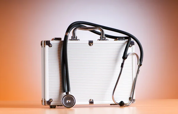 Doctor Case Stethoscope Colorful Background — Stock Photo, Image