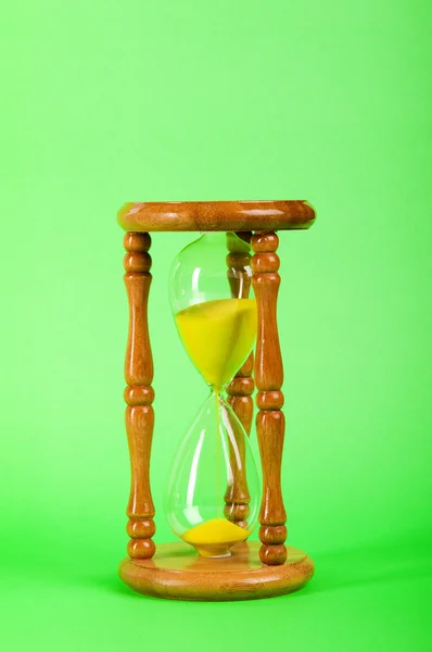 Time Concept Hourglass Gradient Background — Stock Photo, Image