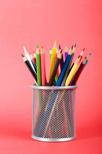 Many Colorful Pencils Color Background — Stock Photo, Image