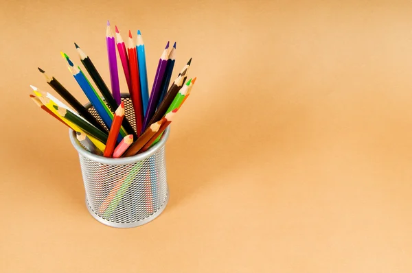 Many Colorful Pencils Color Background — Stock Photo, Image