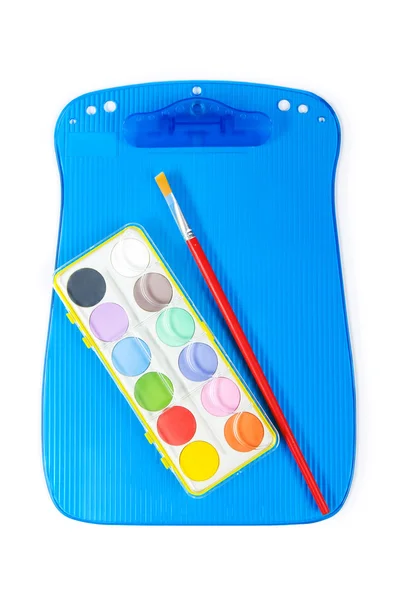Art Concept Painters Palette Paint Brush — Stock Photo, Image