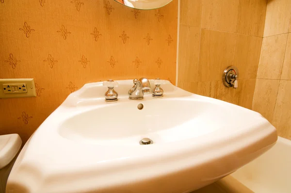 Interior of the room - Sink in the bathroom Stock Photo