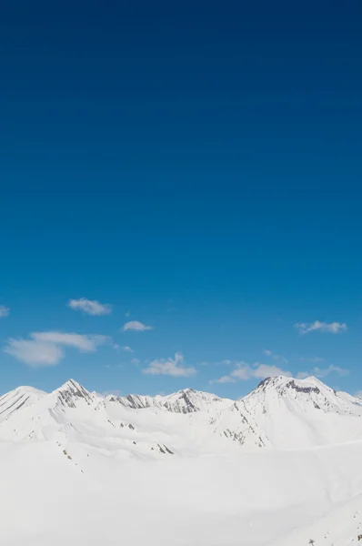 Высокие Горы Снегом Зимой Лицензионные Стоковые Фото
