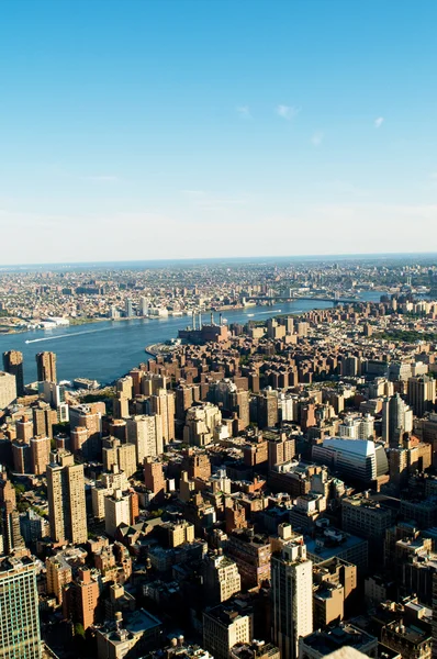 Panorama Nueva York Con Rascacielos Altos —  Fotos de Stock