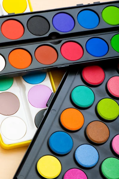 Art Concept Painters Palette Paint Brush — Stock Photo, Image