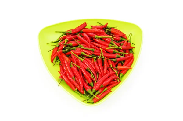 Hot peppers isolated on the white background — Stock Photo, Image