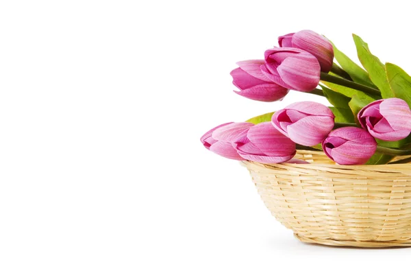 Színes tulipán csokor az asztalon — Stock Fotó