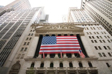 New York city - 4 Sep 2010 - Wall street and stock exchange clipart