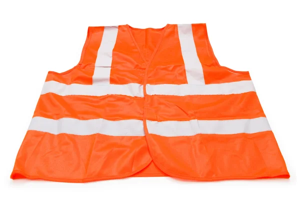 Orange Vest Isolated White Background — Stock Photo, Image