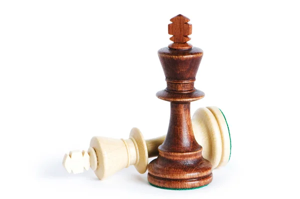 Шахматная фигура на белом фоне — стоковое фото