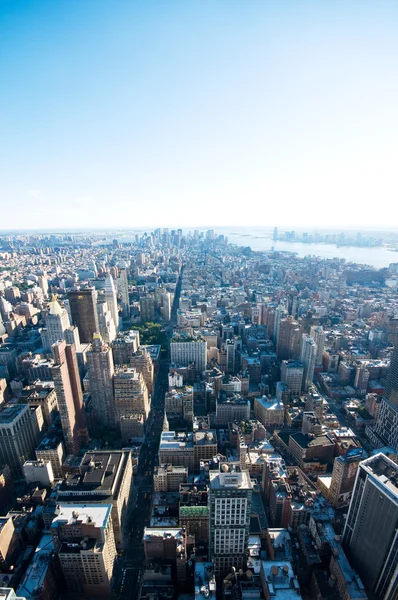 New York Şehir Panoraması Ile Yüksek Gökdelenler — Stok fotoğraf