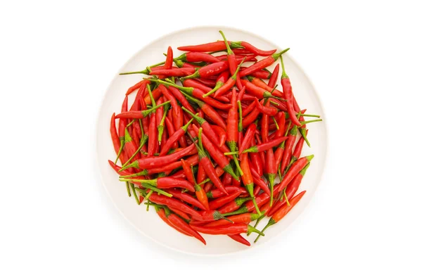 Hot Peppers Isolated White Background — Stock Photo, Image