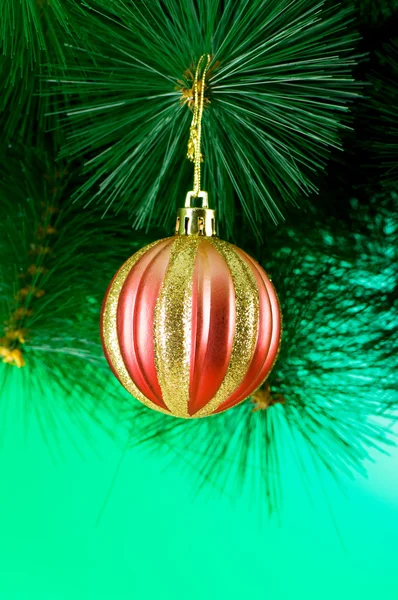 Karácsonyi Dekoráció Színes Gradiens Háttér — Stock Fotó