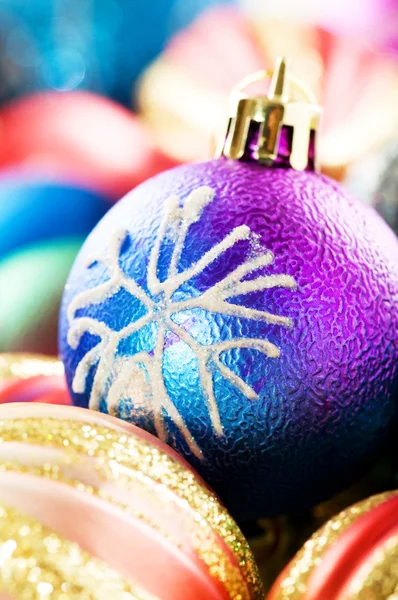 Decoração Natal Colorido Fundo Brilhante — Fotografia de Stock