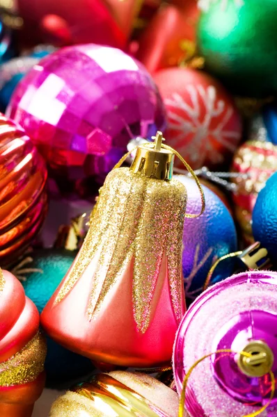 Colourful Christmas Decoration Shiny Background — Stock Photo, Image