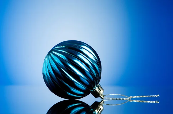 Christmas decoration on the reflective background - holiday conc — Stock Photo, Image