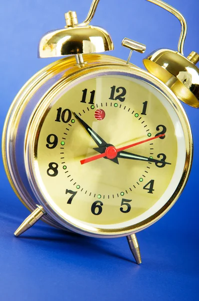 Time Concept Alarm Clock Colorful Background — Stock Photo, Image