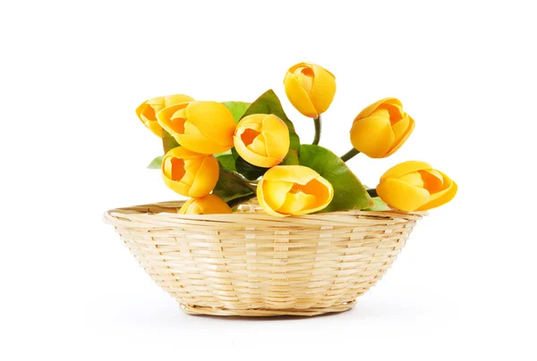 Bouquet Colorful Tulips Table — Stock Photo, Image